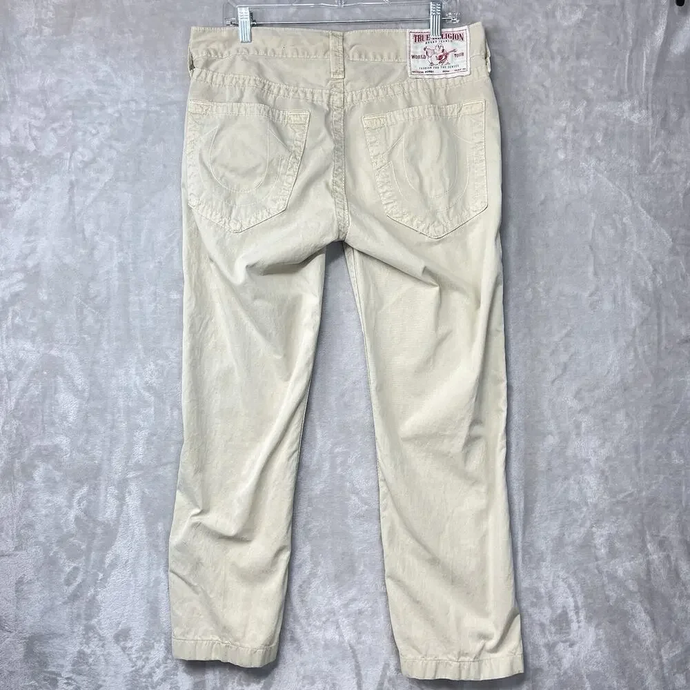True Religion Vintage Y2K Bobby Chino Pants Men's 34 x 27 Baggy USA Made
